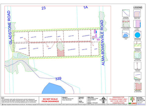 Development of a dwelling farm buildings andamp farm manmagement plan  Bowenvale